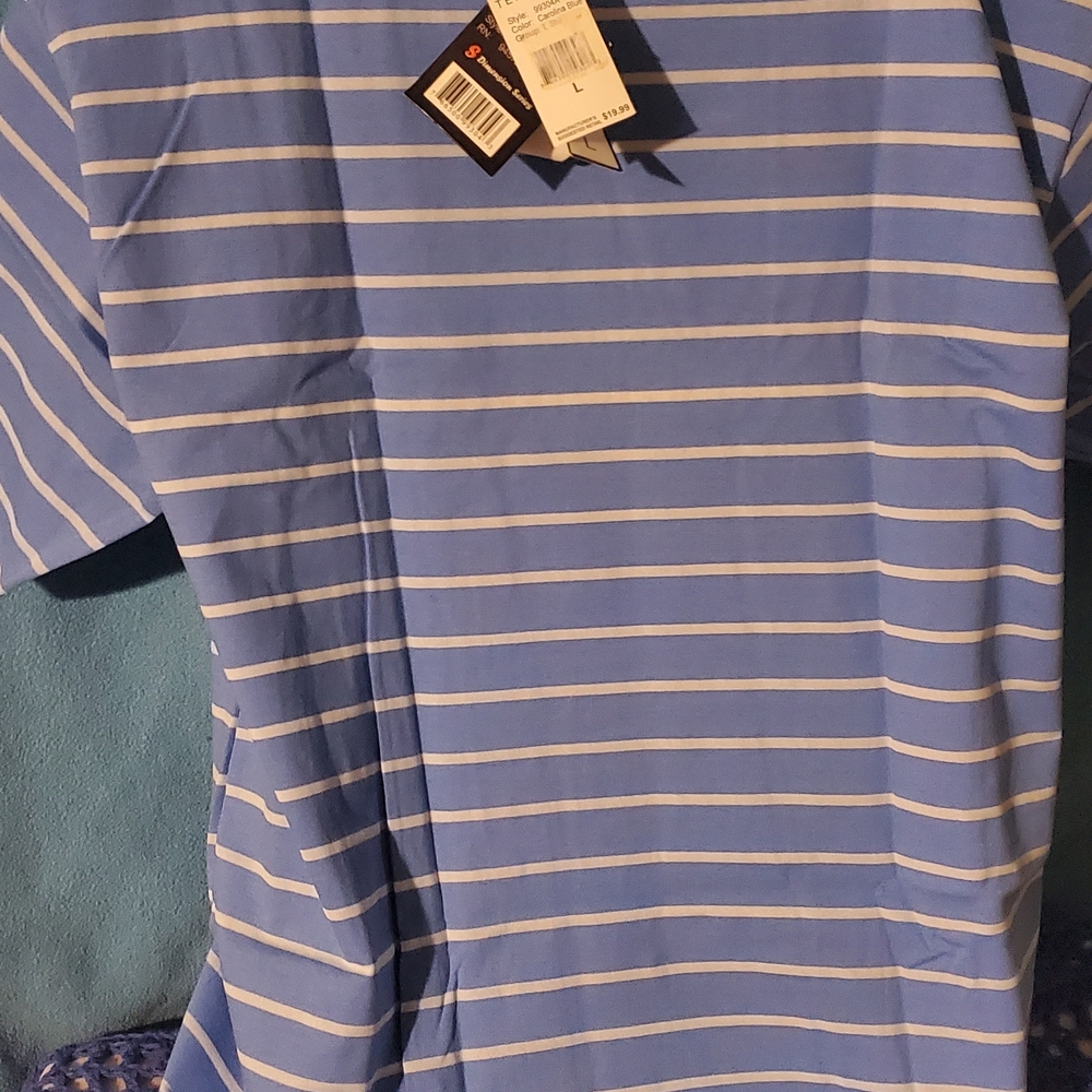 Men's Striped Crew Collar T-Shirt - Picture 5 of 12